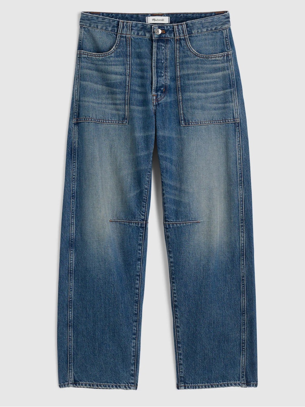 Madewell The Curvy Darted Barrel-Leg Jean